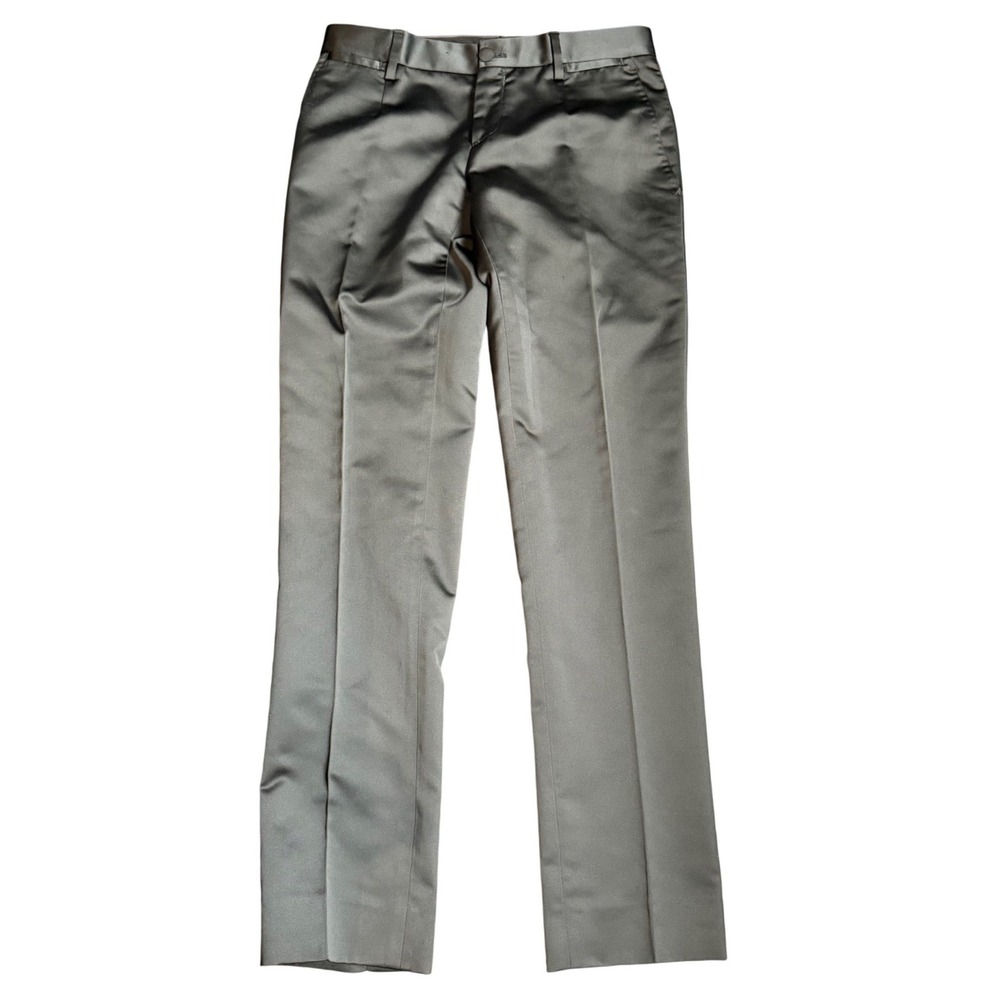 D&G Dolce & Gabbana Black Silk Blend Satin Dress Pants RU0371 TNMOE E IT 46